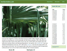 Tablet Screenshot of hardiestpalms.com